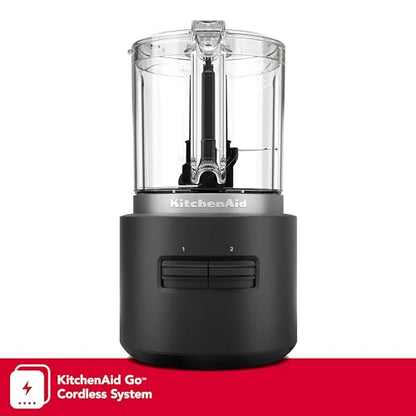 KitchenAid Go™ Cordless Food Chopper - battery included, KFCR531, Black Matte