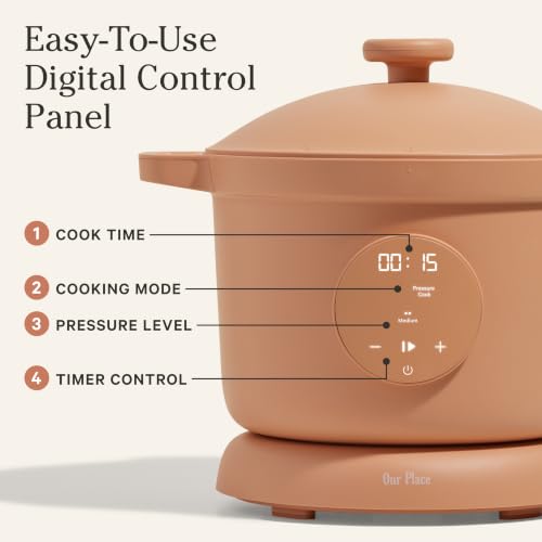 Our Place Dream Cooker, 6 Qt Ceramic Nonstick Pressure Cooker & Multicooker