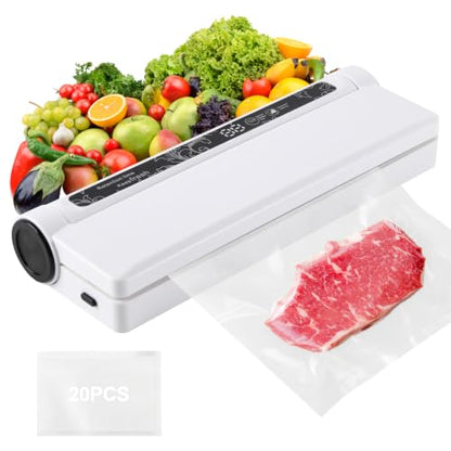 VortecSys Vacuum Sealer Machine, 75KPA Strong Suction for Home Kitchen Use
