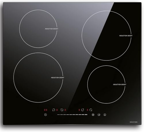 Noxton Induction Cooktop 4 Burners, 24 Inch Induction Stove Slide Control