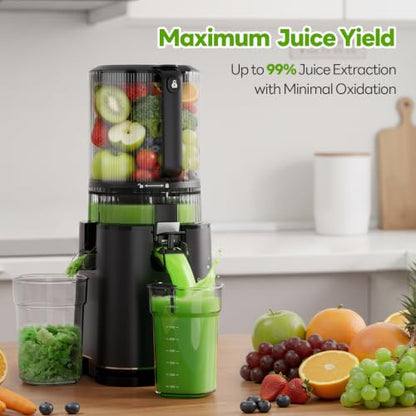 ECOSELF 3-in-1 Juicer Machines, 6.0" Wide Mouth Hopper, Easy to Clean