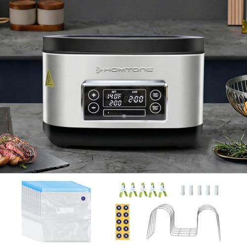 Homtone Sous Vide, 8 Quart Suveed Cooking Machine, 3D Water Circulation