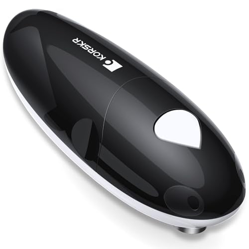 Electric Can Opener, Can Opener for Seniors, Suitable for Any Size Cans, Hands Free, Smooth Edge, Battery Powered, Automatic Can Opener is an Ideal Kitchen Gadget for Women and Left Handed People