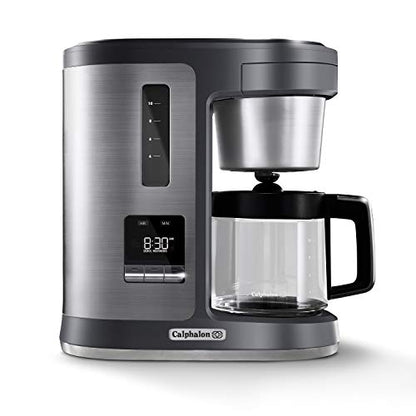 Calphalon BVCLDCG1 Perfect-Brew 10-Cup Coffee Maker, Dark Stainless Steel