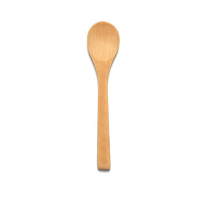 6 Pcs Handmade Small Wooden Spoon Honey Teaspoon Seasoning Coffee Tea Sugar Salt Jam Mustard Ice Cream Bamboo Spoons