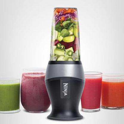 Ninja Fit Compact Personal Blender | For Smoothies, Shakes & Frozen Drinks | (2) 16-oz. To-Go Cups with Spout Lids | 700-Watt Countertop | Black | QB3001SS