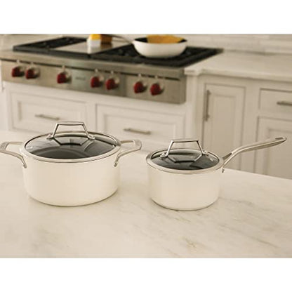TeChef ValenCera Collection | Ceramic Nonstick Cookware Set, Free of PFAS, PTFE, PFOA, Made in Korea (6-Piece Set)