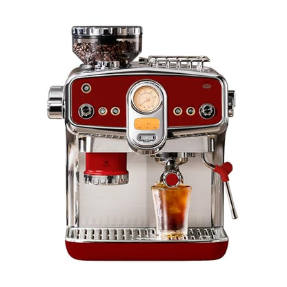 Pedrocchi S60Pro Semi-Automatic Expresso Coffee Machines for Home - Red