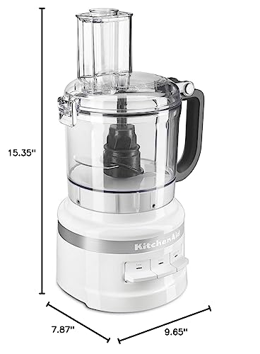 KitchenAid 7-Cup Food Processor, White, KFP0718