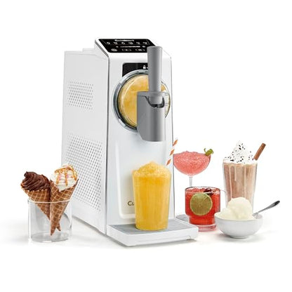 Cuisinart 6-in-1 Slushy & Soft-Serve Maker, Ice Cream Maker Machine Makes Soft-Serve Ice Cream, Slushies, Sorbet and More, Quick-Freeze Chill Technology Maintains Perfect Temperature, ICE-200