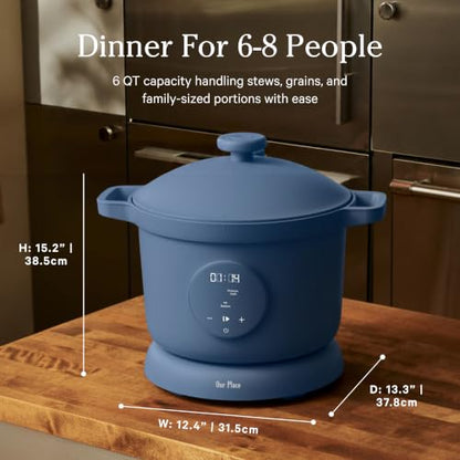 Our Place Dream Cooker, 6 Qt Ceramic Nonstick Pressure Cooker & Multicooker