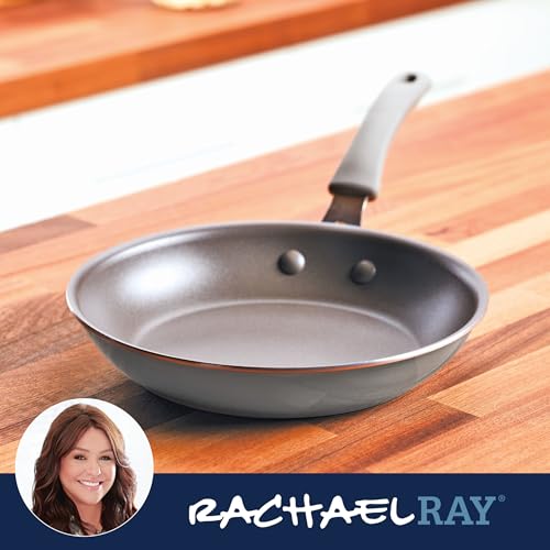 Rachael Ray Cook + Create Nonstick Frying Pan/Skillet, 10 Inch, Gray