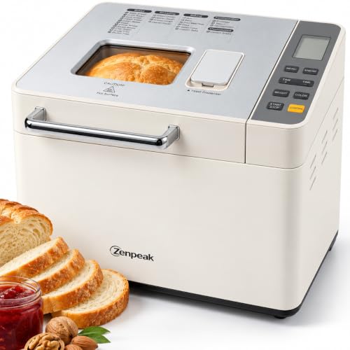 2 LB Bread Maker Machine, 25 Programs, Automatic Nut & Yeast Dispensers