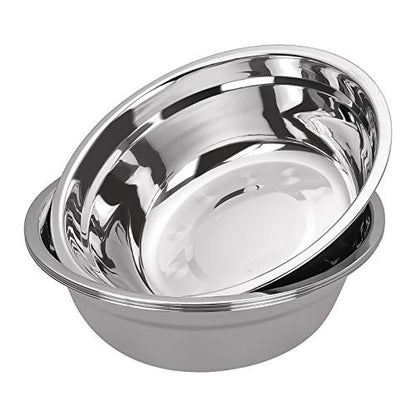 Parlynies Stainless Steel Mixing Bowls for Kitchen, 4 Pack 9.45" Metal Mixing Bowls Set, Nesting Bowls for Baking Serving Cooking Food Prep Storage
