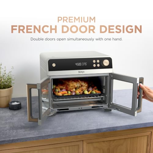 Ninja French Door Premier Air Fry Oven, Amazon Exclusive Bone & Champagne