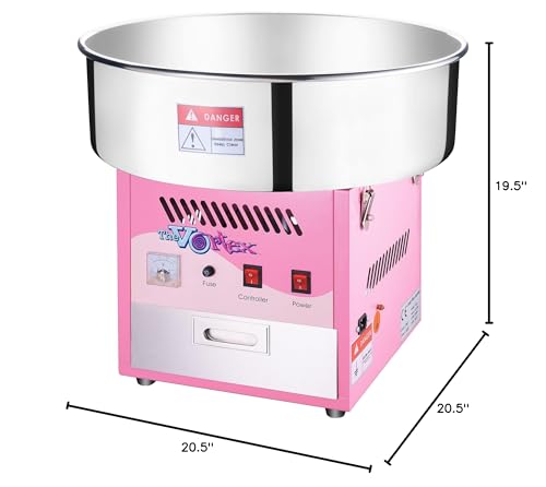 Great Northern Popcorn Vortex Cotton Candy Machine, Pink