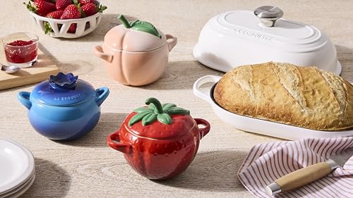 Le Creuset Stoneware Peach Mini Cocotte, 19 oz., Peche