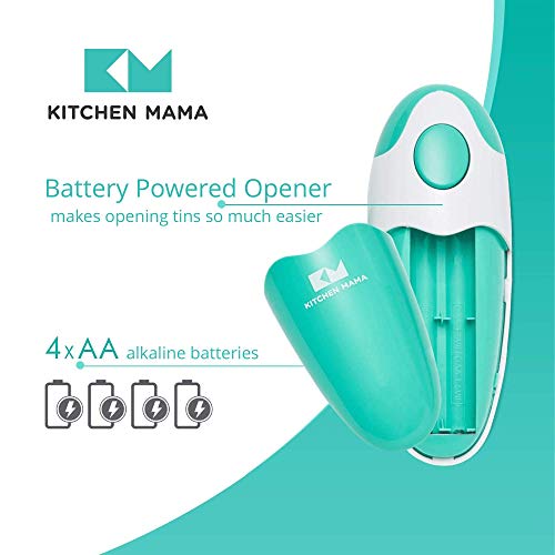 Kitchen Mama Auto Electric Can Opener, Teal