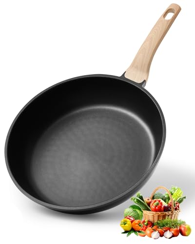 Yonida Non Stick Frying Pan, 8 inch Omelette Pan, Healthy Non Toxic Egg Pan with Heat-Resistant Handle, PFOA-Free Cooking Pan, Dishwasher Safe, Compatible with All Cooktops