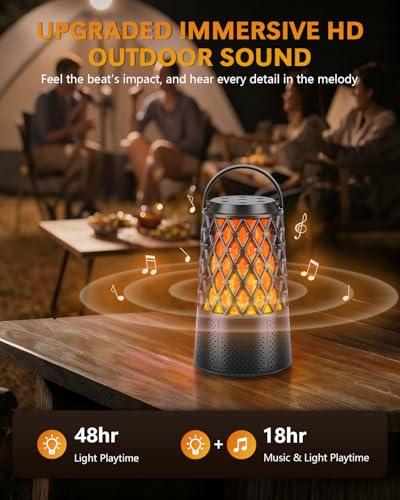 2026 Outdoor Speakers, Gift for Men, Bluetooth 5.3 Speakers Wireless IPX6 Waterproof, Auto-Pairing, Multi-Sync Up to 100-Speaker, Portable for Party Patio Deck Porch Backyard RV, Cool Gadget for Him