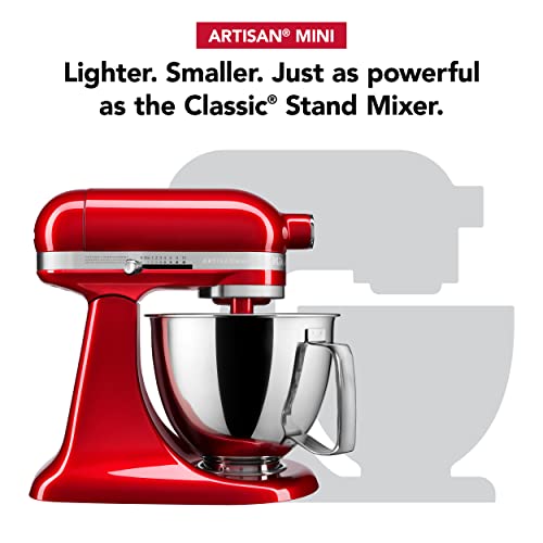 KitchenAid Artisan Mini, 3.5-Qt Tilt Head Stand Mixer, Candy Apple Red