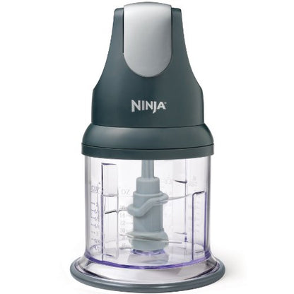 Ninja Express Chop Manual Food Processor, 16oz Bowl, Gray, NJ100GR