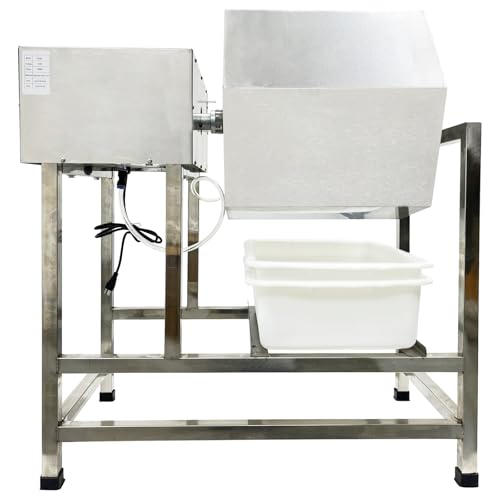 TECHTONGDA 80L Meat & Vegetable Tumbler Marinator, Vacuum Curing Marinating Tumbling Rolling Machine for Chicken Steak, Sausage & More, Food Tumbler Marinating Machine with Bidirectional Rotation