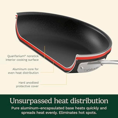 Cuisinart Chef's Classic™ Nonstick Hard Anodized 17 Piece Set w/Tempered Glass Lids