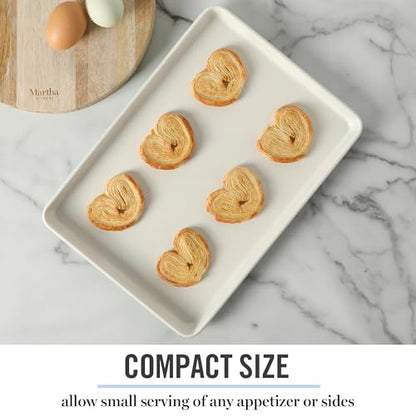 Martha Stewart Gallen 13 x 9 Inch Nonstick Carbon Steel Cookie Sheet - Teal Durable Baking Pan for Cookies, Brownies & Roasting
