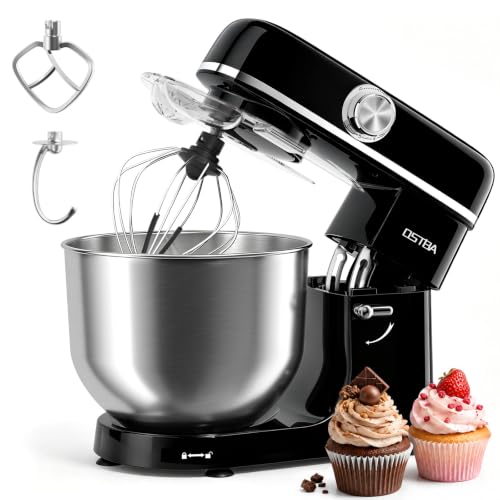 OSTBA Stand Mixer, 6 Speed Tilt-Head Electric Kitchen Mixer with 6.3QT Bowl