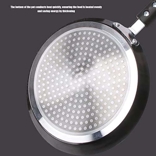 QANYEGN 6 Inch Flat Skillet, Nonstick Crepe Pan, Frying Pan Skillet, Omelette Pan for Camping Indoor and Outdoor Cooking (Black)