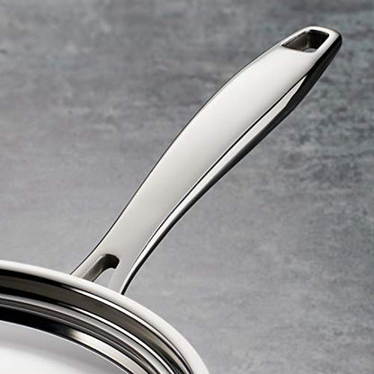 Tramontina Signature Tri-Ply Clad Stainless Steel 10-Piece Cookware Set with Lids, Pots and Pans Kitchen Set, Induction-Ready, Dishwasher-Safe, NSF-Certified, Made in Brazil