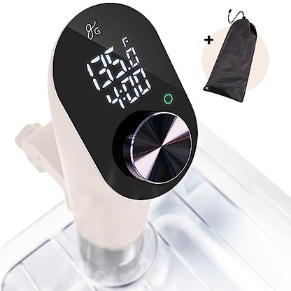 Greater Goods Sous Vide Cooker, 1100W, No App or WiFi Needed (Birch White)