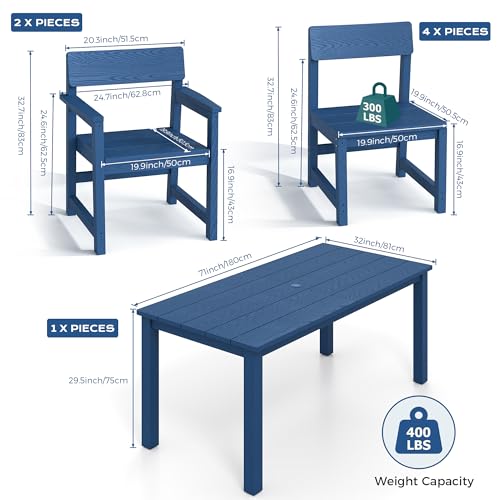 Jocoevol 12 Piece Patio Dining Set for 10 Person HIPS Outdoor Dining Sets