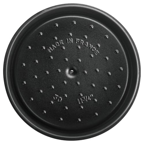 Staub Cast Iron 4-qt Round Cocotte - Graphite Grey