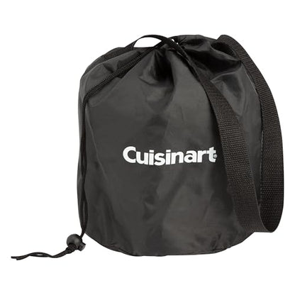 Cuisinart Cleanburn Smokeless Tabletop Fire Pit, 7.5” Lightweight Portable Smokeless Fire Pit with Removable Base for Ash & Carry Bag, Small Outdoor Heater for Patio, Camping & RV, Portable Heater