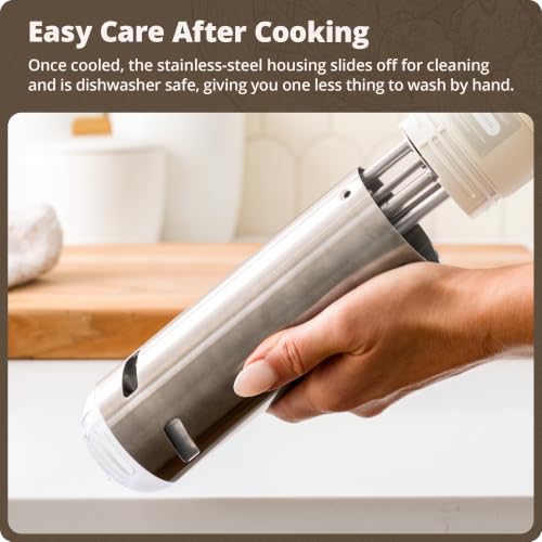 Greater Goods Sous Vide Cooker, 1100W, No App or WiFi Needed (Birch White)