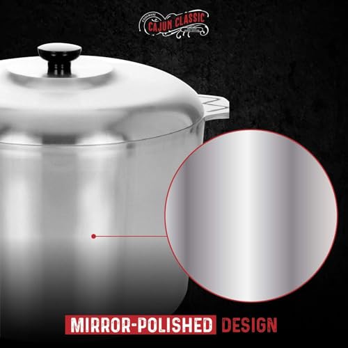 14 Quart Stock Pot with Lid - McWare by Cajun Classic Cookware