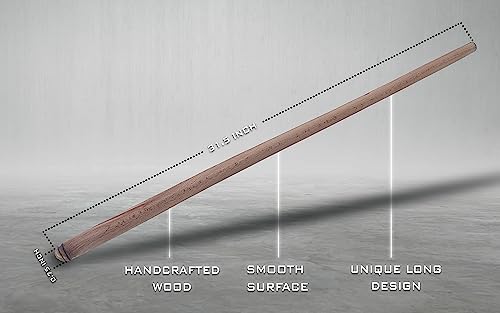 THE VIOLET 80 cm (31.5 Inch) Turkish Baklava Wood Extra Long Rolling Pin | Baking, Dough, Pasta, Kitchen