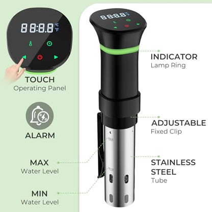 Sous Vide Cooker Machine 1000W Immersion Circulator with Recipe
