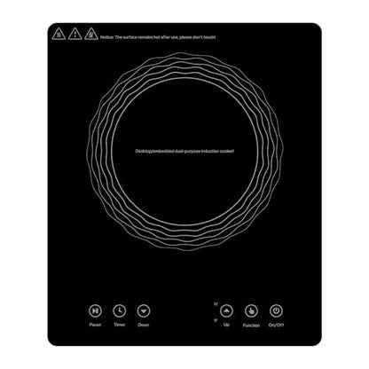 AceFox 1800W Electric Induction Burner with LED Display, Built-in Design