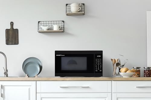 Sharp SMC1161KB 1.1 cu. ft. 1000W Black Countertop Microwave Oven