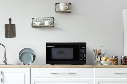 Sharp SMC1161KB 1.1 cu. ft. 1000W Black Countertop Microwave Oven