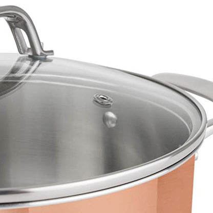 13-Piece Tri-Ply Copper Cookware Set by Viking