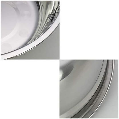 Parlynies Stainless Steel Mixing Bowls for Kitchen, 4 Pack 9.45" Metal Mixing Bowls Set, Nesting Bowls for Baking Serving Cooking Food Prep Storage