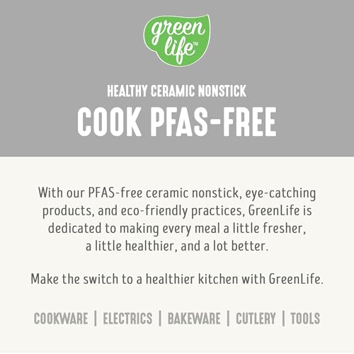 GreenLife Digital Rice Cooker, 2-Cups Uncooked/4-Cups Cooked, Removable Nonstick Ceramic PFAS-Free Pot, One-Touch Presets, Oats, Quinoa, Brown Rice, Auto Keep Warm, Fuzzy Logic Tech, 1.5QT, White