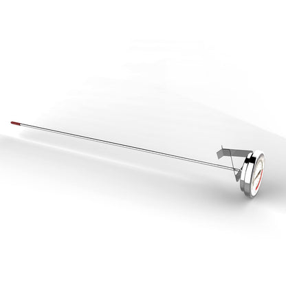 Lightbeam 16" Long Stem Deep Fry Thermometer with Clamp, Instant Read 2" Dial Meat BBQ Thermometer for Deep Fry, Grill, Turkey, Candy, Coffee etc