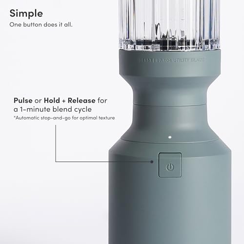 Beast Mighty 850 Plus | Premium Compact Personal Blender | Smoothies, Shakes, Dressings, Sauces | Blends Ice and Frozen Fruit | New XL Vessel | Extra Vessels, Lids and Straws | 850W (Mist)