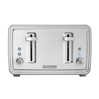 BLACK+DECKER 4-Slice Toaster, Stainless Steel, TR4900SSD
