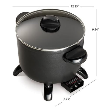 Presto 06006 Kitchen Kettle Multi-Cooker, Steamer, Deep Fryer, Black